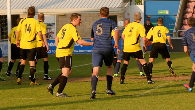 photo of emmanuel lightning football team mid game