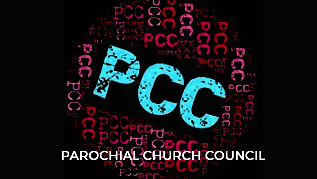 colourful pcc logo with reflections