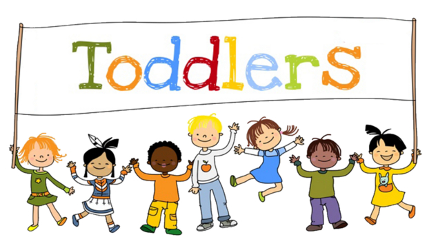 Toddlers logo - children holding banner with text "Toddlers"